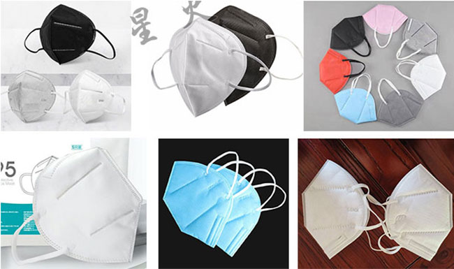 星火江苏kn95口罩机设备展示及生产样品